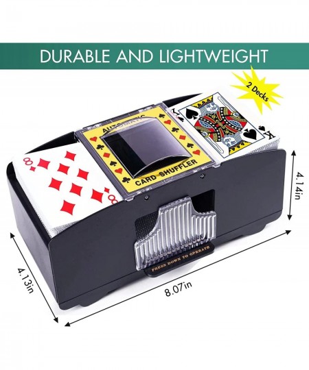 Automatic Card Shuffler Battery Operated Card Dealer Machine Electric Casino Card Shuffler for UNO Blackjack Texas Hold'em Ho...