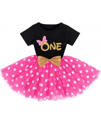 Baby Girls Cake Smash Birthday Mouse Polka Dots Wild One Sequin Tutu Princess Dress Fancy Costume for Photo Shoot $29.68 - Ki...