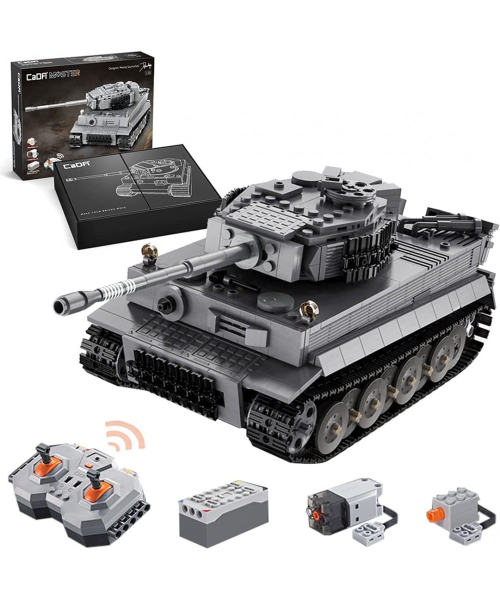 Tank Building Kit Military 2.4G RC WWII Tiger Tank Model Set 925 Pieces Tank Sets Compatible with Lego $134.83 - Toy Building...