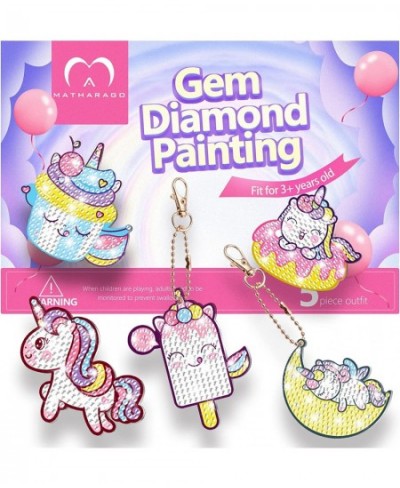 Diamond Painting Kits - 5D Big Gems - Unicorn Diamond Painting Keychains - Arts and Crafts for Kids Ages 6-8-12 - Diamond Art...