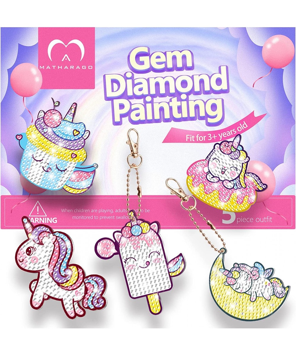 Diamond Painting Kits - 5D Big Gems - Unicorn Diamond Painting Keychains - Arts and Crafts for Kids Ages 6-8-12 - Diamond Art...