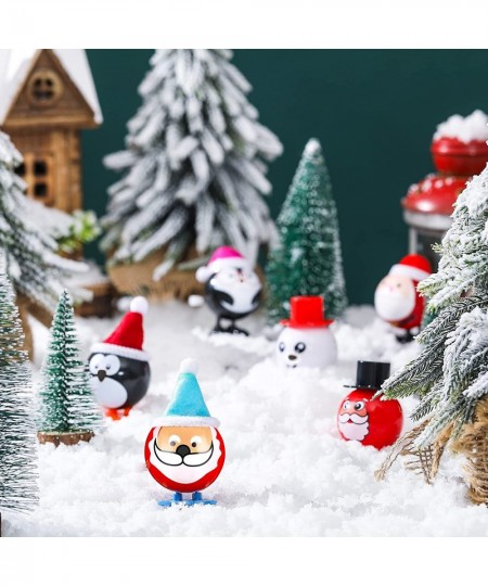 14 Pieces Wind-up Christmas Jumping Toys Mini Santa Snowman Deer Christmas Wind up Toys Assorted Cute Fun Christmas Stocking ...