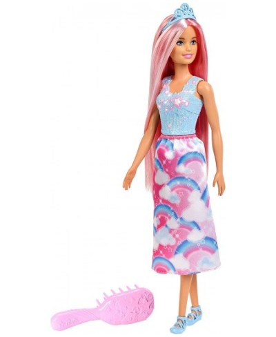 Dreamtopia Rainbow Princess Doll with Extra-Long Pink Hair Plus Hairbrush for 3 to 7 Year Olds $39.73 - Dolls