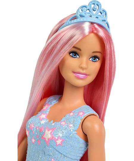 Dreamtopia Rainbow Princess Doll with Extra-Long Pink Hair Plus Hairbrush for 3 to 7 Year Olds $39.73 - Dolls