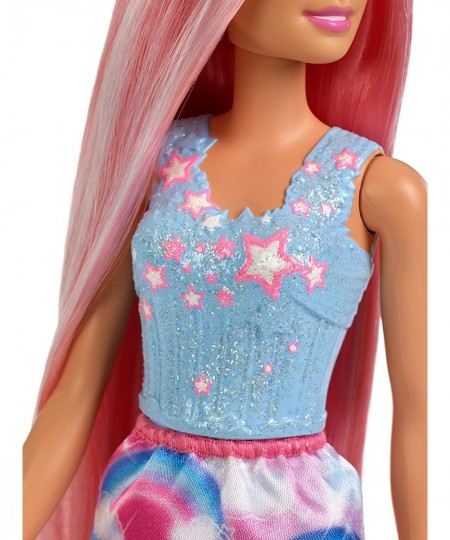 Dreamtopia Rainbow Princess Doll with Extra-Long Pink Hair Plus Hairbrush for 3 to 7 Year Olds $39.73 - Dolls