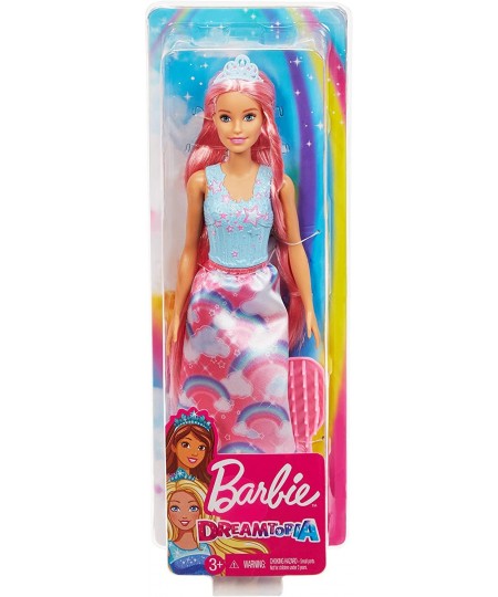 Dreamtopia Rainbow Princess Doll with Extra-Long Pink Hair Plus Hairbrush for 3 to 7 Year Olds $39.73 - Dolls