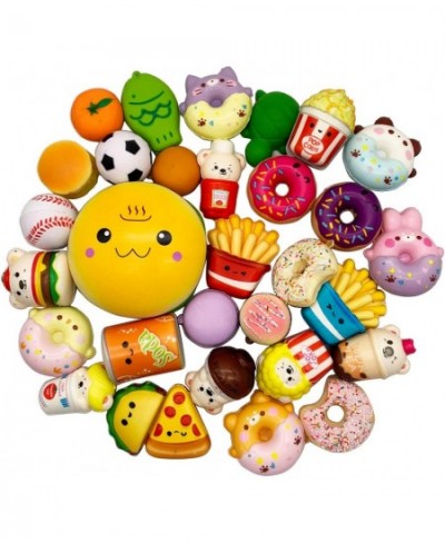 30 Pack Squishies Sets Slow Rising Kawaii Cute (1pc Jumbo + 29pcs Medium/Mini Size) Random Cake Bread Panda Bun Cartoon Serie...