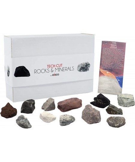 Rock Cycle Kit 12 Pieces - Includes Metamorphic Igneous & Sedimentary Rocks - 1" Specimens - Fun Geology Activity for Explori...