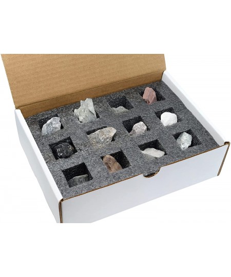 Rock Cycle Kit 12 Pieces - Includes Metamorphic Igneous & Sedimentary Rocks - 1" Specimens - Fun Geology Activity for Explori...