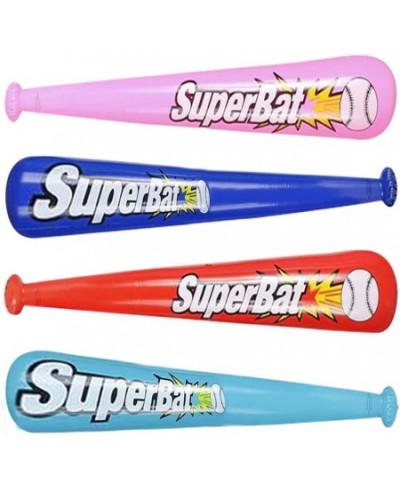 Inflatable Baseball Bats for Kids Set of 4 40 Inch Durable Inflates in Assorted Colors Cool Sports Birthday Party Favors Deco...