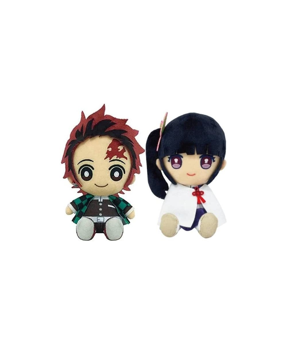 Bandai Demon Slayer Kimetsu no Yaiba Chibi Plush - Kamado Tanjiro＆ Tsuyuri Kanao with a Thank You Sticker $73.99 - Plush Figu...