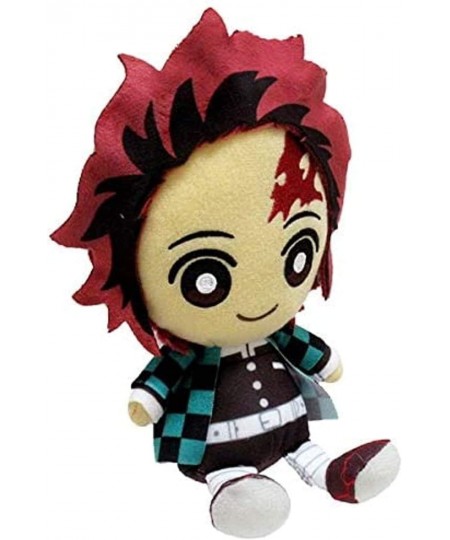 Bandai Demon Slayer Kimetsu no Yaiba Chibi Plush - Kamado Tanjiro＆ Tsuyuri Kanao with a Thank You Sticker $73.99 - Plush Figu...