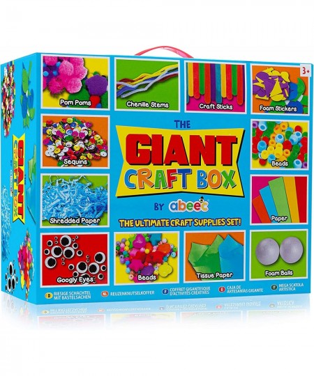 Craft Kits for Kids - Bulk Craft Kits for Kids - Craft Supplies in One Craft Box - Popsicle Sticks for Craft Googly Eyes Craf...