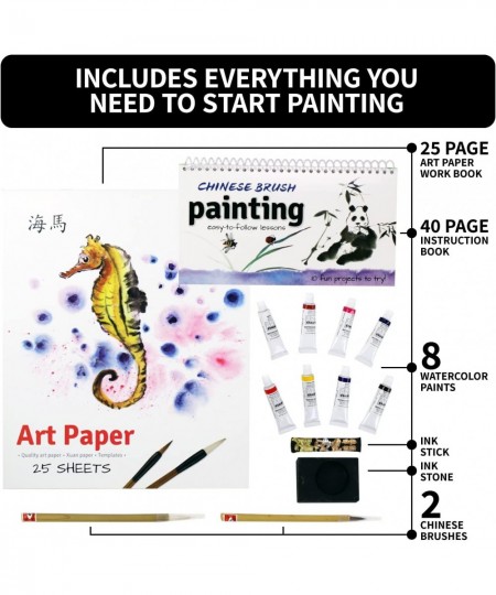 Children's Art Kits Petit Picasso Chinese Brush Painting 8 Inspiring Chinese Art Kit Projects $41.80 - Craft Kits