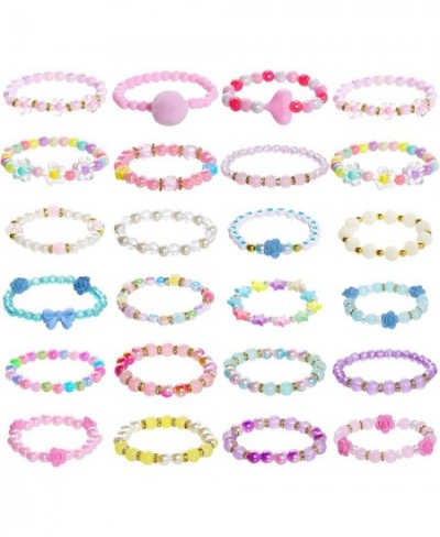 24 Pieces Princess Bracelets Girls Beaded Bracelets Little Girls Costume Jewelry Set for Birthday Party Favors $17.26 - Kids'...