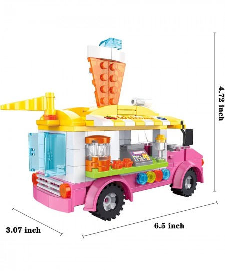 Dream Girls Juice Truck Building Sets 189 Pieces Friends Juice Van Building Kit City Food Car Building Toys Gift for Kids Age...