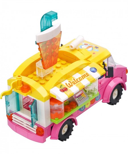 Dream Girls Juice Truck Building Sets 189 Pieces Friends Juice Van Building Kit City Food Car Building Toys Gift for Kids Age...