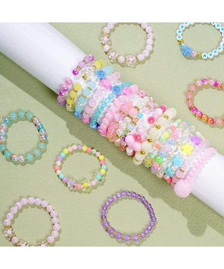 24 Pieces Princess Bracelets Girls Beaded Bracelets Little Girls Costume Jewelry Set for Birthday Party Favors $17.26 - Kids'...