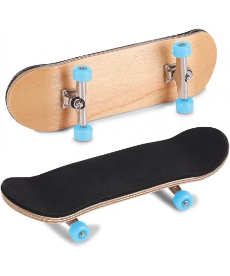 Fingerboards 1Pc Maple Wooden+Alloy Fingerboard Finger Skateboards with Box Reduce Pressure Kids Gifts(Light Blue) $17.03 - F...