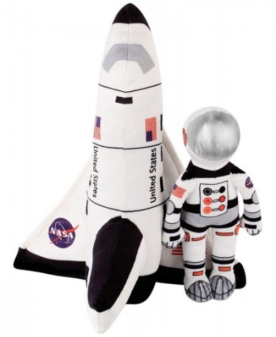 10” Stuffed Space Shuttle and Astronaut Plush Soft and Cuddly Plush Space Shuttle Toy for Kids –Birthday Gift for Boys Girls ...