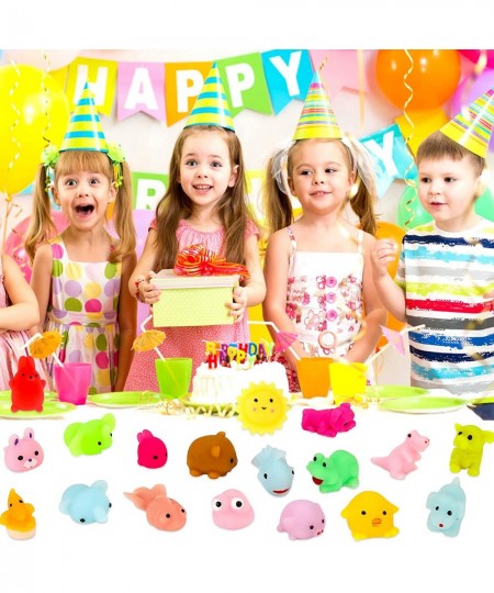 120Pcs Kawaii Mini Squishies Small Mochi Squishy Toys Animal Squishies Stress Relief Goody Bags Filler Toys for Kids Party Fa...