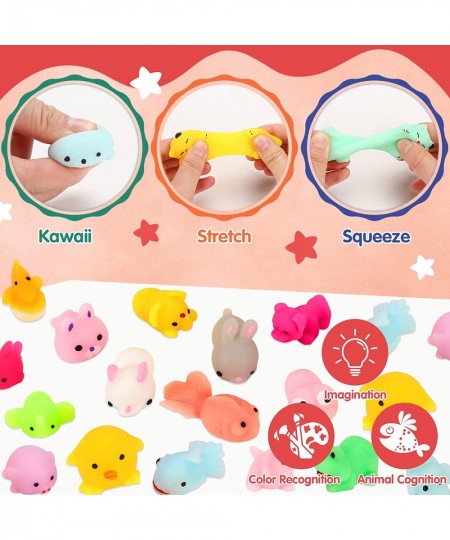 120Pcs Kawaii Mini Squishies Small Mochi Squishy Toys Animal Squishies Stress Relief Goody Bags Filler Toys for Kids Party Fa...