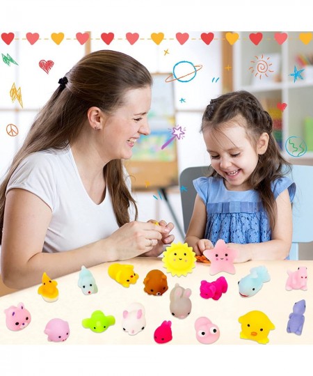 120Pcs Kawaii Mini Squishies Small Mochi Squishy Toys Animal Squishies Stress Relief Goody Bags Filler Toys for Kids Party Fa...