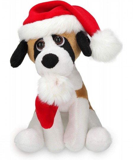 Xmas Pawpal with Santa Hat Stuffed Animals Plush Puppet Dog 8 Inches for Kids - A Perfect Christmas Day Gift on This Holiday ...