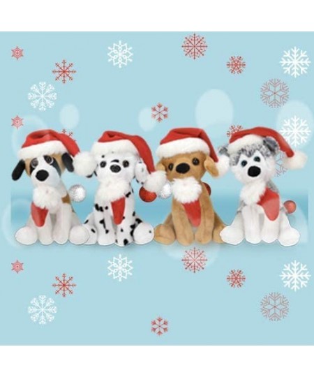 Xmas Pawpal with Santa Hat Stuffed Animals Plush Puppet Dog 8 Inches for Kids - A Perfect Christmas Day Gift on This Holiday ...