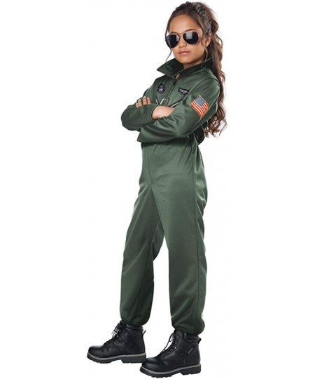 Child Unisex Fighter Pilot Child Costume Army Green Small $59.78 - Kids' Costumes