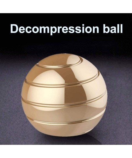 Kinetic Table Toys Golden Decompression Toys Full-Body Visual Illusions Playing with Spinning Balls Gifts for Men Women and C...