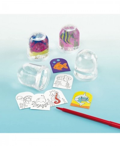 ET437 Sealife Color in Snow Globes Box of 4 Creative Art and Craft Supplies for Kids to Make Assorted $18.04 - Kids' Drawing ...