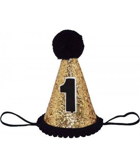 Baby Boy 1st Birthday Cone Hat Headband Cake Smash First Birthday Party Supplies $20.66 - Kids' Party Hats