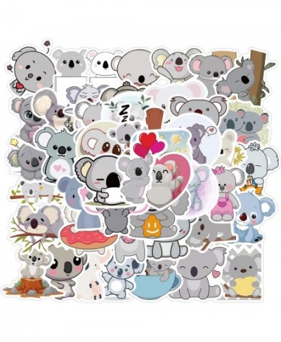 Cartoon Koala Stickers for Water Bottles 50 Pcs Waterproof Vinyl Funny Animal Stickers for Hydro Flask Refrigerator Laptop Sk...