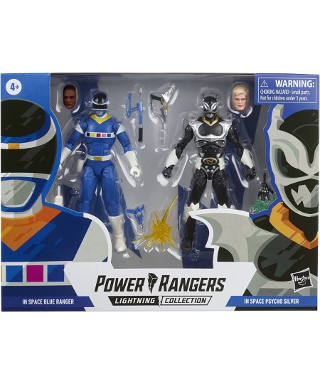 Lightning Collection in Space Blue Ranger Vs. Silver Psycho Ranger 2-Pack 6-Inch Premium Collectible Action Figure Toys $46.9...