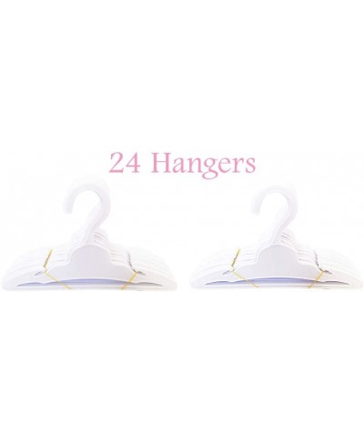 24 Pack White Hangers Fits Girl Doll Clothes- 18 Inch Doll Clothes Hangers $22.81 - Doll Accessories