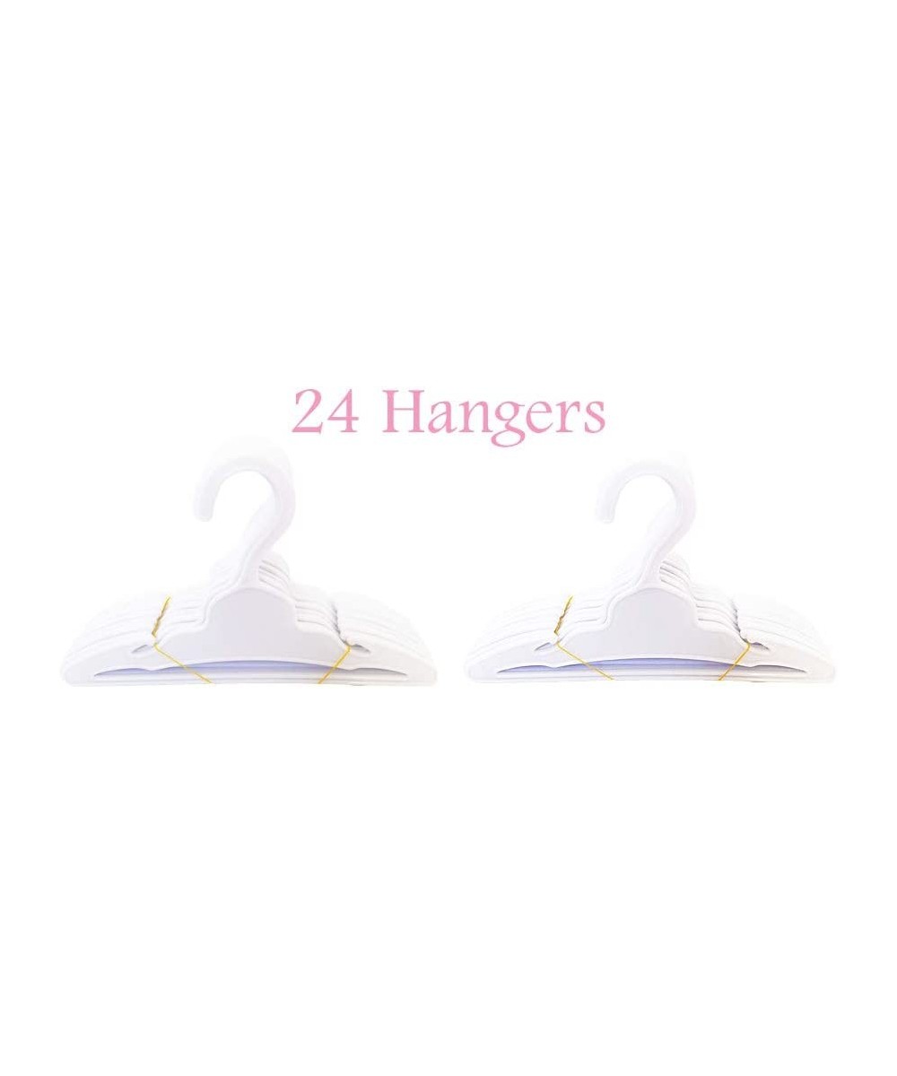 24 Pack White Hangers Fits Girl Doll Clothes- 18 Inch Doll Clothes Hangers $22.81 - Doll Accessories