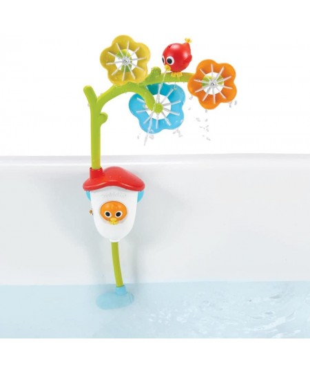 Baby Bath Mobile - Spinning Flowers and Swiveling Fountain for Newborn and Toddler Bath Time Sensory Development (Tub Not Inc...