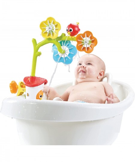 Baby Bath Mobile - Spinning Flowers and Swiveling Fountain for Newborn and Toddler Bath Time Sensory Development (Tub Not Inc...