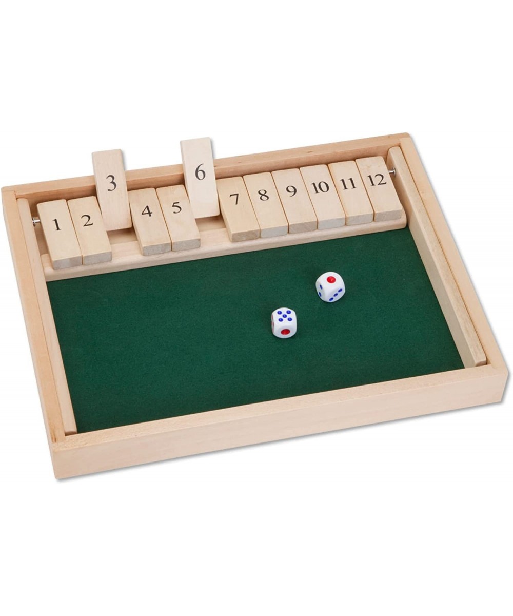 Large Shut The Box Game - 3-in-1 Board Game - 12 Dice Board Game - Wooden Pub Tabletop Game Box - 2 Dice Included $29.73 - Bo...