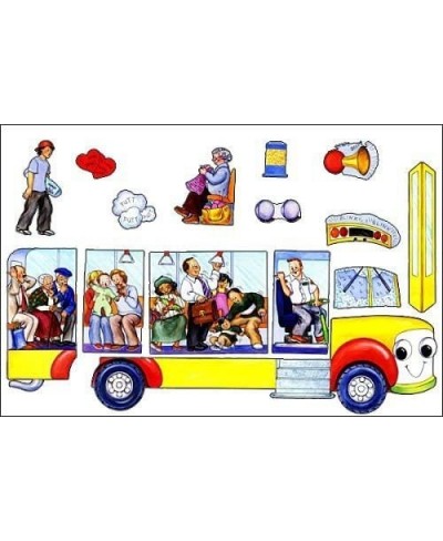 Wheels on The Bus Felt Flannel Board Story Build A Bus $32.03 - Magnetic & Felt Playboards