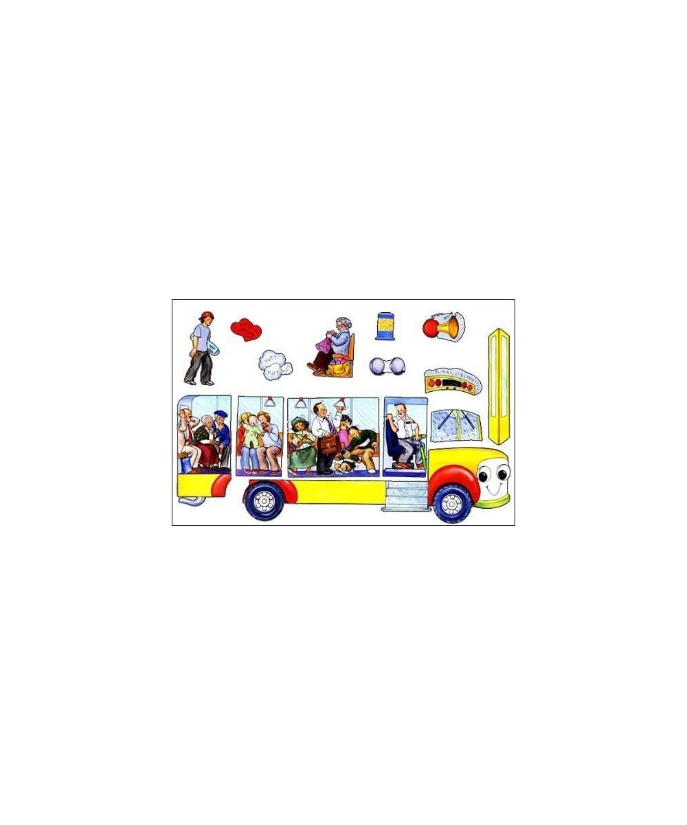 Wheels on The Bus Felt Flannel Board Story Build A Bus $32.03 - Magnetic & Felt Playboards