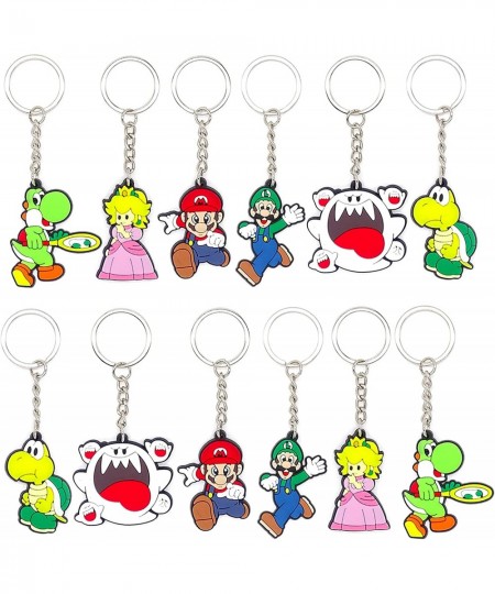 24 Pack Super Mario Inspired Keychains Party $26.77 - Kids' Party Favor Sets