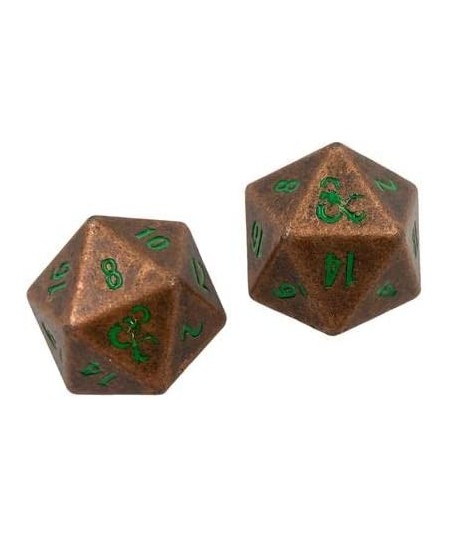 Heavy Metal Feywild Copper and Green D20 Dice Set for Dungeons & Dragons - Great for RPG DND MTG as Gamer Dice or Board Gamin...