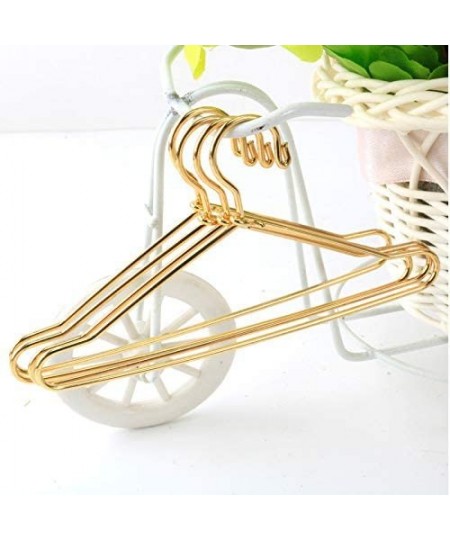 10pcs Cute Dollhouse Clothes Hang Miniature Wire Clothes Stand (Gold) $18.10 - Dollhouse Accessories