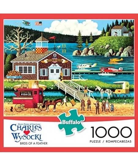 Charles Wysocki - Birds of a Feather - 1000 Piece Jigsaw Puzzle $23.99 - Jigsaw Puzzles