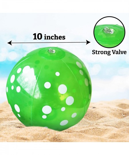 Beach Balls Bulk – Polka Dot Beach Balls for Kids & Adults – 6 Beach Balls Dozen in 6 Colors – Inflatable Beach Ball Pack – F...