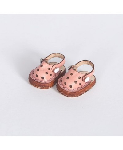 Cowhide Handmade Casual Hole Shoes for OB11 GSC Body9 1/12 bjd Doll Shoes Doll Accessories (Pink) $23.29 - Doll Accessories