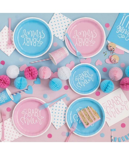 Blue Baby Shower Round Dessert Plates 8 Ct. $12.21 - Kids' Party Tableware