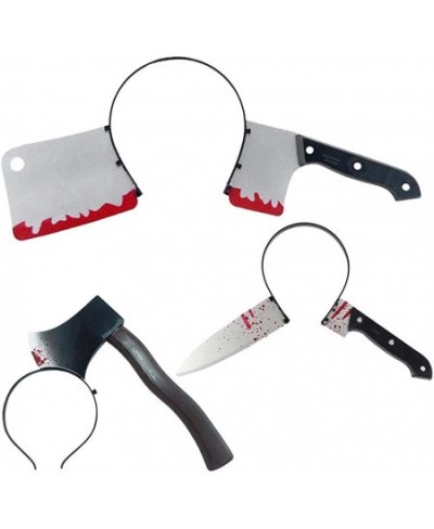 Halloween Bloody Headband Horror Photo Props Party Kitchen knife Axe Sharp Knife Trick Props Hair Hoop Hair Band - 3pcs $24.6...